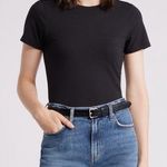 Nordstrom NWT Every Day Tencel Soft Pima Cotton blend Black crewneck tee Small Photo 0