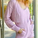 FP Beach Free People  Declan sweater romper knit onesie pockets textured Photo 0