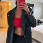 Missguided  Leather Moto Faux Jacket with belt  Photo 2