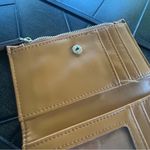 Nanette Lepore  tan pebbled leather minimalist ladies wallet neutral preppy Photo 3