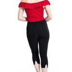Hell Bunny  Tina Retro Rockabilly Pinup Capri / Cigarette Pants NWT size 4X plus Photo 5