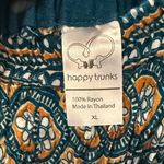 Elegant Teal and Gold Women's Joggers XL Blue Photo 3