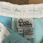 Lilly Pulitzer  Aqua Pants with Yellow Stitching. NWOT Photo 1