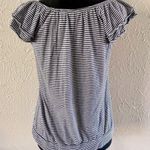 Elle ⚓️ Striped Cap Sleeve Top w/ Flower Detail⚓️ ~small Photo 2