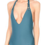 Mikoh  Manu Gray One‎ Piece Bathing Suit Photo 0