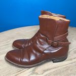 Frye Vintage  Riding Ankle Boots Belted Western Women’s Size 6 Cognac Brown Photo 2
