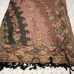 Large Indian shawl wrap Tan Photo 2