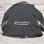Anthropologie  Striped Peacoat Blazer Navy White Size XL Photo 3