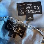 Alex Evenings  Mandarin Neck Twinset Tank Top and Jacket Wedgewood Blue Gray 1X Photo 9