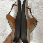 SAS brown leather flip flop thong sandal t Photo 5