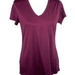 Champion Athletic V Neck Short Sleeve T Shirt Burgundy Size Large Photo 6