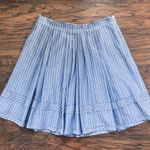 Madewell  • pleated shirtstripe skirt blue chambray nautical preppy Photo 3