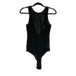 Ganni NEW Lace Black Sleeveless Twist Back Bodysuit XS Photo 2