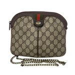 Gucci  GG Supreme Monogram Sherry Line Shoulder bag Crossbody in Beige and Brown Photo 0
