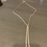 Necklace with double strand drop and diamonds. Great for everyday bling Photo 2