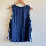 Anthropologie  Deletta Weekdays Polka‎ Dot Layered Tank Top Womens Size S Blue Photo 7