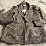 Z Supply NWT  Anna Plaid Blazer - Milkshake Photo 4