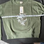 Pact NWT  Harvest‎ Your Happiness Green Graphic Crewneck Small Photo 5
