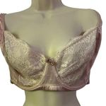 Adore Me Unlined Pale Pink Lace Bra Satin Accent 42G Photo 0