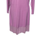LOGO By Lori Goldstein  Duster Chiffon Hem Women’s Size S Purple Cardigan Photo 6