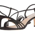 Nina Gerri Strappy Black Rhinestone Heeled Sandals Size 7.5 NIB Photo 0