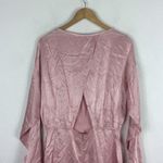 & Other Stories & Other Stories Pink Satin Mini Dress Size 8 Gathered Cut Out Back Cocktail Photo 12