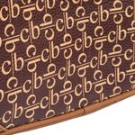Christie Brinkley The Danbury Mint Tan & Brown Logo Crossbody Satchel Bag Photo 4