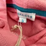 OKAICOS Coral Gradient Dyed Hoodie Small NWT Pink Photo 3