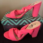 Trary Size 7 Barbie Pink Three Inch Lace Up Heels Photo 6