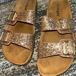 Anna rose Gold glitter Sandals Size 8 Photo 5
