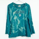 NFL Miami Dolphins Custom One Of A Kind Reverse Dyed Graphic Tee SZ 3XL Football Photo 0
