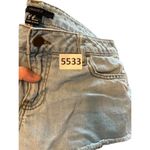 Forever 21 Women's Light Blue Denim Shorts With Lace Trim Size 26 Casual Summer Photo 4