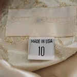 Scott McClintock Cream Formal Maxi Dress NWT Size 10 Petite Mother of the Bride Photo 8