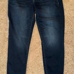 Maurice's Stretch Dark Wash Denim Jeans Women Size 14W Long Skinny Fit Photo 0