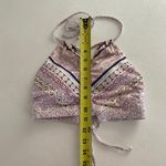 Athleta  Printed Halter Swim Top Small | Adjustable Boho Bikini Top Summer Beachw Photo 4