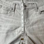 Old Navy Curvy Skinny Jeans Mid Rise Stretch 2 Regular Light Grey Gray Denim Zip Photo 7