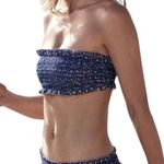 Tory Burch medium smocked ruffle bandeau bikini swim top SW 2907 Photo 0