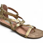 Kenneth Cole  Reaction Gold Strappy Flat Gladiator Sandals Size 8 Photo 0