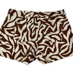 Spanx On The Go Brown Zebra Print Stretch Control Shorts Size XL Photo 4