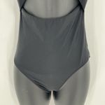 Aerie  One Piece Full Coverage Swimsuit Black Tie‎ Front Cutout Size Small Photo 2
