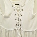 {S} Juli & Fred Off White Lace Up Dress Photo 2
