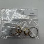 NEW Real Simple RS silver & gold drop dangle circle fashion earrings sty… Photo 2