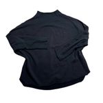 Frank & Eileen  Effie Funnel Neck Capelet Sweater Triple Fleece Size L BlacK Photo 1