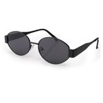 House of Harlow 1960 Retro Black Oval Sunglasses Photo 1
