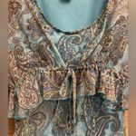 Fashion Bug Vintage Y2K Sz Small Silk Paisley Tank Crop Cardigan Set Coquette Photo 4