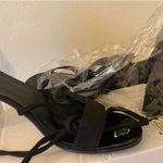 SheIn Black Tie-Up Heels Photo 2
