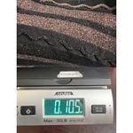 Peruvian Connection Black Gold Metallic Zig Zag Knit Cap Sleeve Mini Dress Small Photo 9