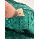 Soft Surroundings Trevi Lace Top Jewel Green Size 3X Beachy Boho Coastal Mature Photo 8