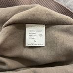 Women's Tan Lounge Set. Wide leg drawstring pants and mock neck top Size M Photo 4