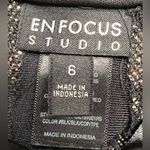 Enfocus Studio Women’s Black, Silver, and Lilac Shimmering Dress Size 6 Photo 5